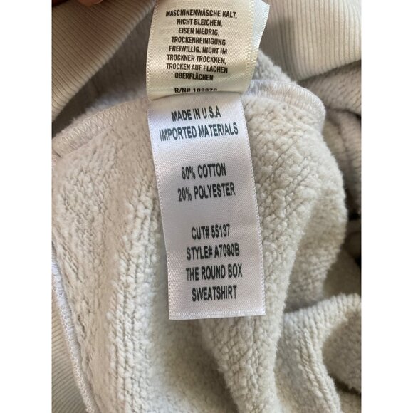 Agolde X Anthro The Round Box Sweatshirt Lavender Gray Women’s Small Athleisure - Picture 11 of 16